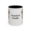 11oz-standard-poodle-mug-black-front 11oz Standard Poodle Mug, Black, front view