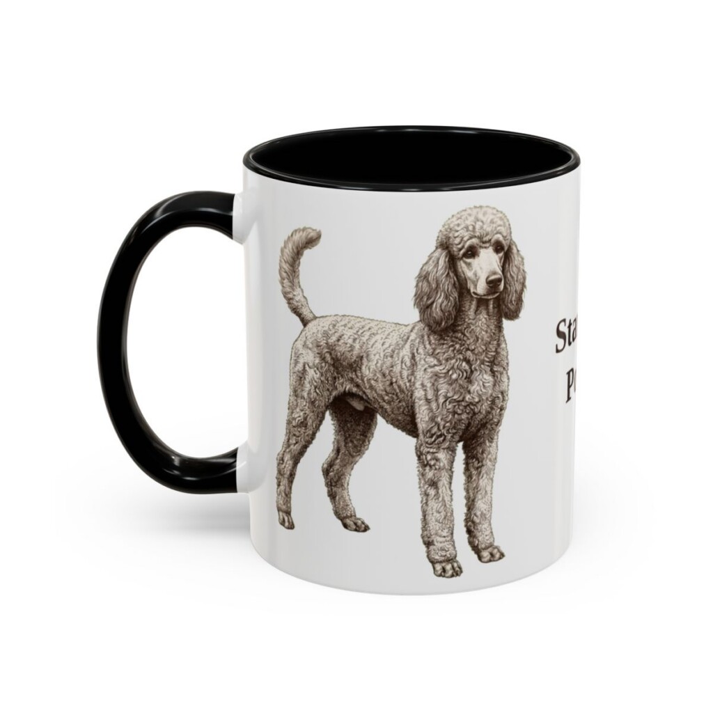 11oz-standard-poodle-mug-black-left 11oz Standard Poodle Mug, Black, left side view