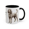11oz Standard Poodle Dog Dad Mug, Black, right side view
