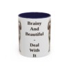 11oz-standard-poodle-mug-humor-navy 11oz Funny Standard Poodle Mug, Navy, front view