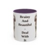 11oz-standard-poodle-mug-humor-purple 11oz Funny Standard Poodle Mug, Purple, front view