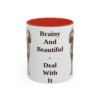 11oz-standard-poodle-mug-humor-red 11oz Funny Standard Poodle Mug, Red, front view