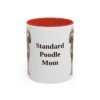11oz-standard-poodle-mug-mom-red 11oz Standard Poodle Dog Mom Mug, Red, front view