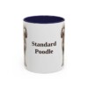 11oz-standard-poodle-mug-navy 11oz Standard Poodle Mug, Navy, front view
