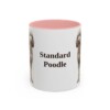 11oz-standard-poodle-mug-pink 11oz Standard Poodle Mug, Pink, front view