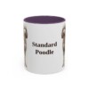 11oz-standard-poodle-mug-purple 11oz Standard Poodle Mug, Purple, front view