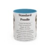 11oz-standard-poodle-mug-writeup-light-blue 11oz Standard Poodle Mug, Light Blue, front view