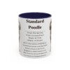 11oz-standard-poodle-mug-writeup-navy 11oz Standard Poodle Mug, Navy, front view