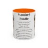 11oz-standard-poodle-mug-writeup-orange 11oz Standard Poodle Mug, Orange, front view