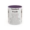 11oz-standard-poodle-mug-writeup-purple 11oz Standard Poodle Mug, Purple, front view