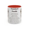 11oz-standard-poodle-mug-writeup-red 11oz Standard Poodle Mug, Red, front view