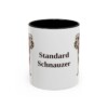 11oz Standard Schnauzer Mug, Black, front view