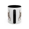 11oz Standard Schnauzer Dog Dad Mug, Black, back view