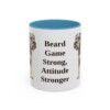 11oz Funny Standard Schnauzer Mug, Light Blue, front view