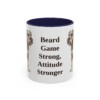 11oz Funny Standard Schnauzer Mug, Navy, front view