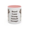 11oz Funny Standard Schnauzer Mug, Pink, front view