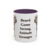 11oz Funny Standard Schnauzer Mug, Purple, front view