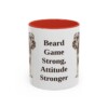 11oz Funny Standard Schnauzer Mug, Red, front view