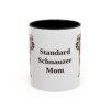 11oz Standard Schnauzer Dog Mom Mug, Black, front view