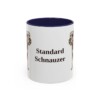 11oz Standard Schnauzer Mug, Navy, front view