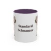 11oz Standard Schnauzer Mug, Purple, front view