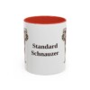 11oz Standard Schnauzer Mug, Red, front view