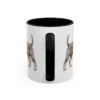 11oz Standard Schnauzer Mug, Black, back view