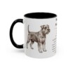 11oz Standard Schnauzer Mug, Black, left side view