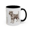 11oz Standard Schnauzer Mug, Black, right side view