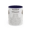 11oz Standard Schnauzer Mug, Navy, front view