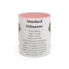 11oz Standard Schnauzer Mug, Pink, front view