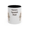 11oz Sussex Spaniel Dog Dad Mug, Black, front view
