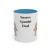 11oz Sussex Spaniel Dog Dad Mug, Light Blue, front view