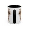 11oz Funny Sussex Spaniel Mug, Black, back view