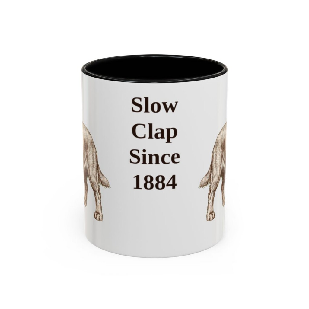 11oz Funny Sussex Spaniel Mug, Black, front view