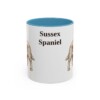 11oz Sussex Spaniel Mug, Light Blue, front view