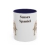 11oz Sussex Spaniel Mug, Navy, front view