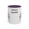 11oz Sussex Spaniel Mug, Purple, front view