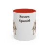 11oz Sussex Spaniel Mug, Red, front view
