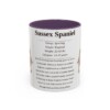 11oz Sussex Spaniel Mug, Purple, front view