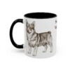 11oz Swedish Vallhund Mug, Black, left side view