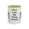 11oz-swedish-vallhund-mug-humor-light-green 11oz Funny Swedish Vallhund Mug, Light Green, front view
