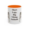 11oz-swedish-vallhund-mug-humor-orange 11oz Funny Swedish Vallhund Mug, Orange, front view