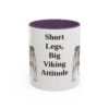 11oz-swedish-vallhund-mug-humor-purple 11oz Funny Swedish Vallhund Mug, Purple, front view