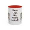 11oz-swedish-vallhund-mug-humor-red 11oz Funny Swedish Vallhund Mug, Red, front view