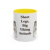 11oz-swedish-vallhund-mug-humor-yellow 11oz Funny Swedish Vallhund Mug, Yellow, front view
