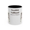 11oz-swedish-vallhund-mug-latin-black-front 11oz Swedish Vallhund Latin Mug, Black, front view