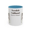 11oz-swedish-vallhund-mug-latin-light-blue 11oz Swedish Vallhund Latin Mug, Light Blue, front view