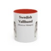 11oz-swedish-vallhund-mug-latin-red 11oz Swedish Vallhund Latin Mug, Red, front view