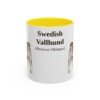11oz-swedish-vallhund-mug-latin-yellow 11oz Swedish Vallhund Latin Mug, Yellow, front view